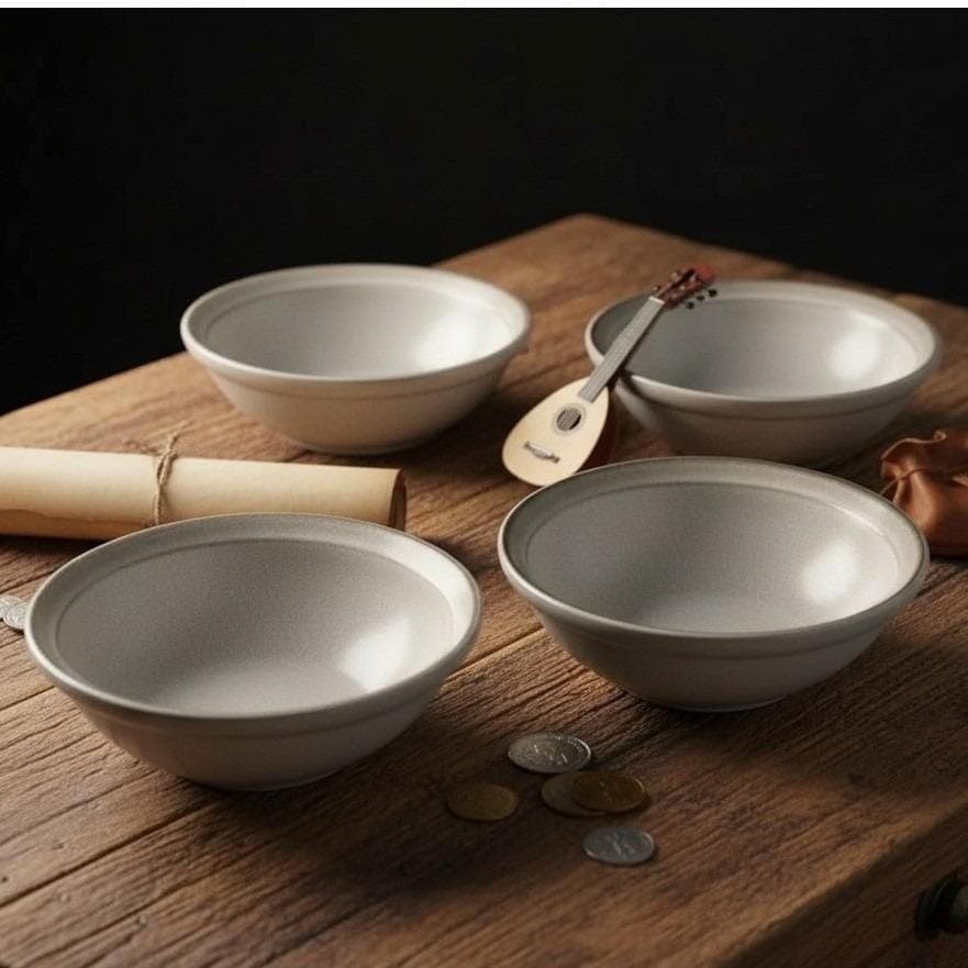 Denby England Cereal Bowls, Set of 4, Vintage Stoneware, Replacement Dinnerware