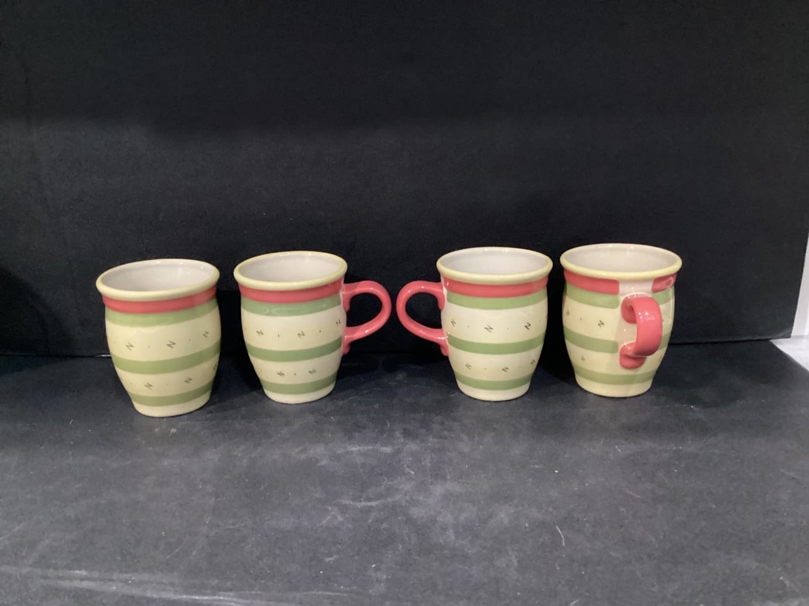 Pfaltzgraff The Secrets of Pistoulet by Jana Kolpen Coffee Cups Mugs Set of 4