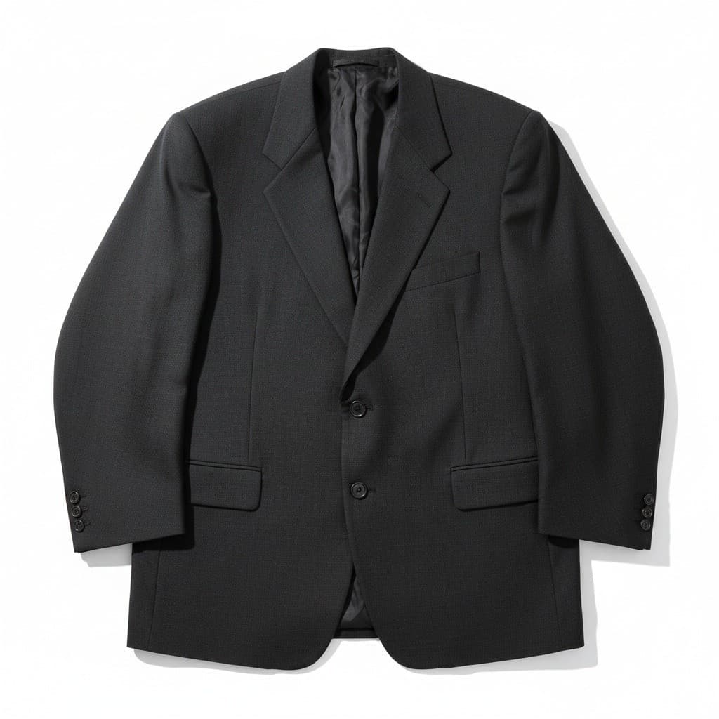Christian Dior Le Connaisseur Pure Wool Pinstripe Blazer, Men's 50L Black Jacket