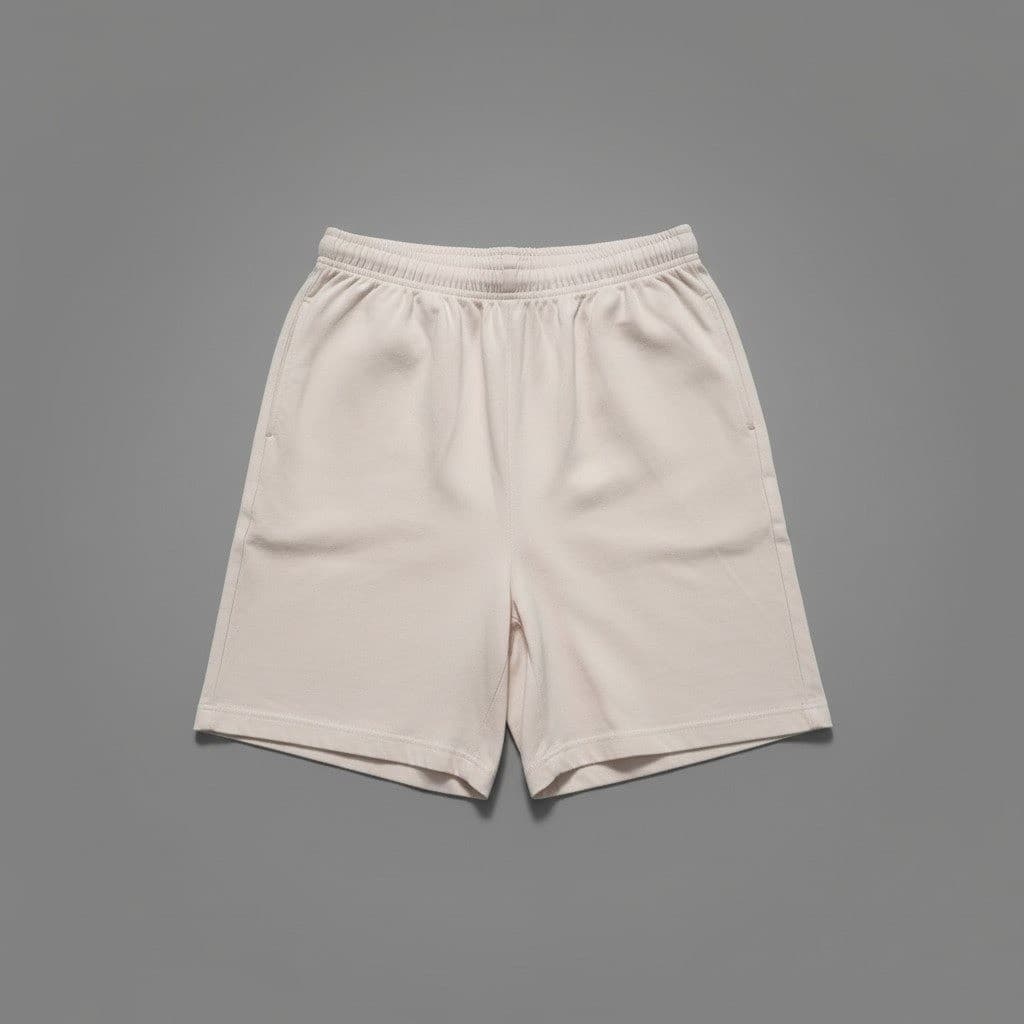 Chaus Sport Pale Pink Elastic Waist Knit Lounge Shorts, Side Pockets, Women's