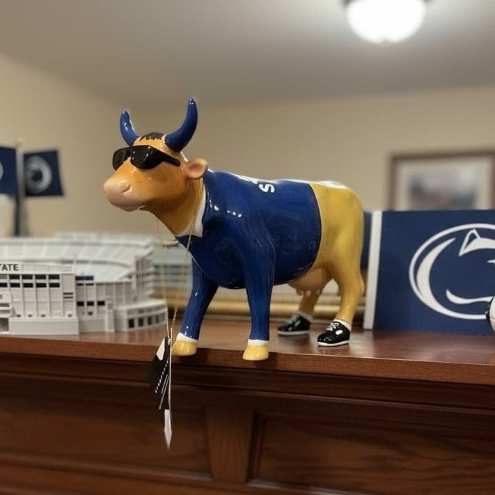Cow Parade Joe-pa Figurine, Westland Giftware, Collectible #6530, Box/Tag