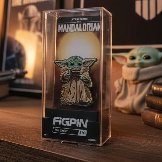 FiGPiN Star Wars The Mandalorian The Child Grogu #510 Enamel Pin Unlocked