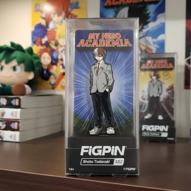 FiGPiN My Hero Academia Shoto Todoroki #332 Enamel Pin Unlocked Collectible