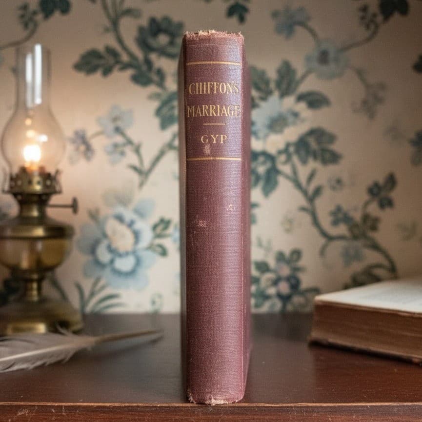 Chiffons Marriage by Gyp Henneberry Company, Antique Maroon Hardcover Book
