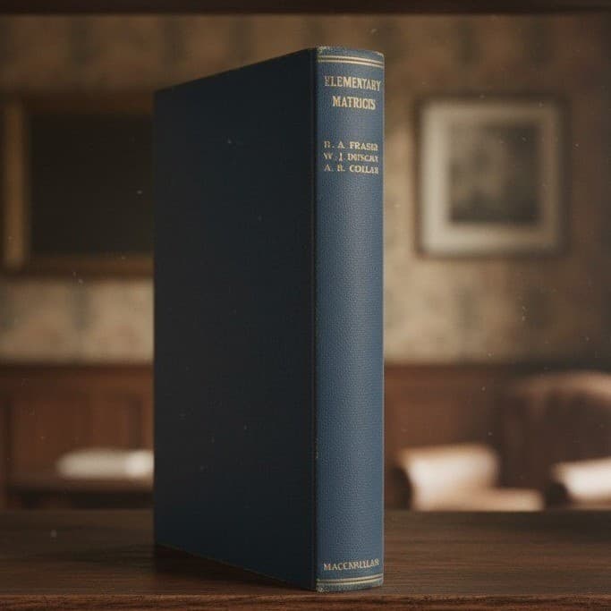 Elementary Matrices Frazer Duncan Collar 1947 Hardcover Math Textbook Macmillan
