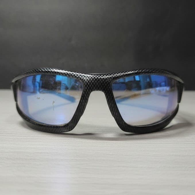 ORR Safety XP750 Carbon Fiber Pattern Blue Mirror Lens ANSI Z87+ Glasses Mens