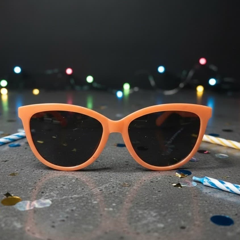 Peach Orange Cat Eye Sunglasses, Retro Vintage Style Tinted Lenses, Women's