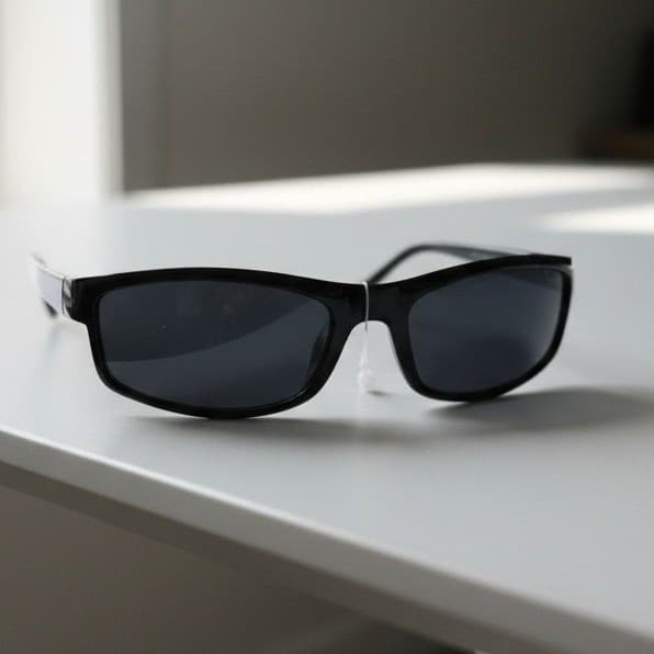 Greenbrier International Black Wrap Around Sporty Sunglasses 192151-23086-002