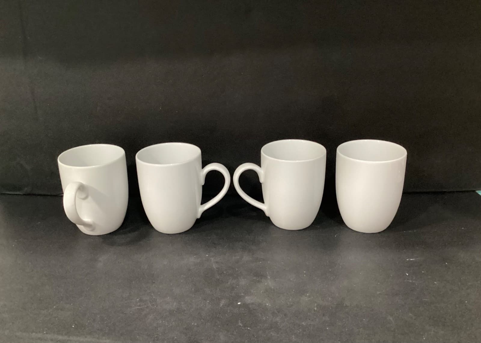 White World Market Classic Porcelain Coffee Mugs Set of 4