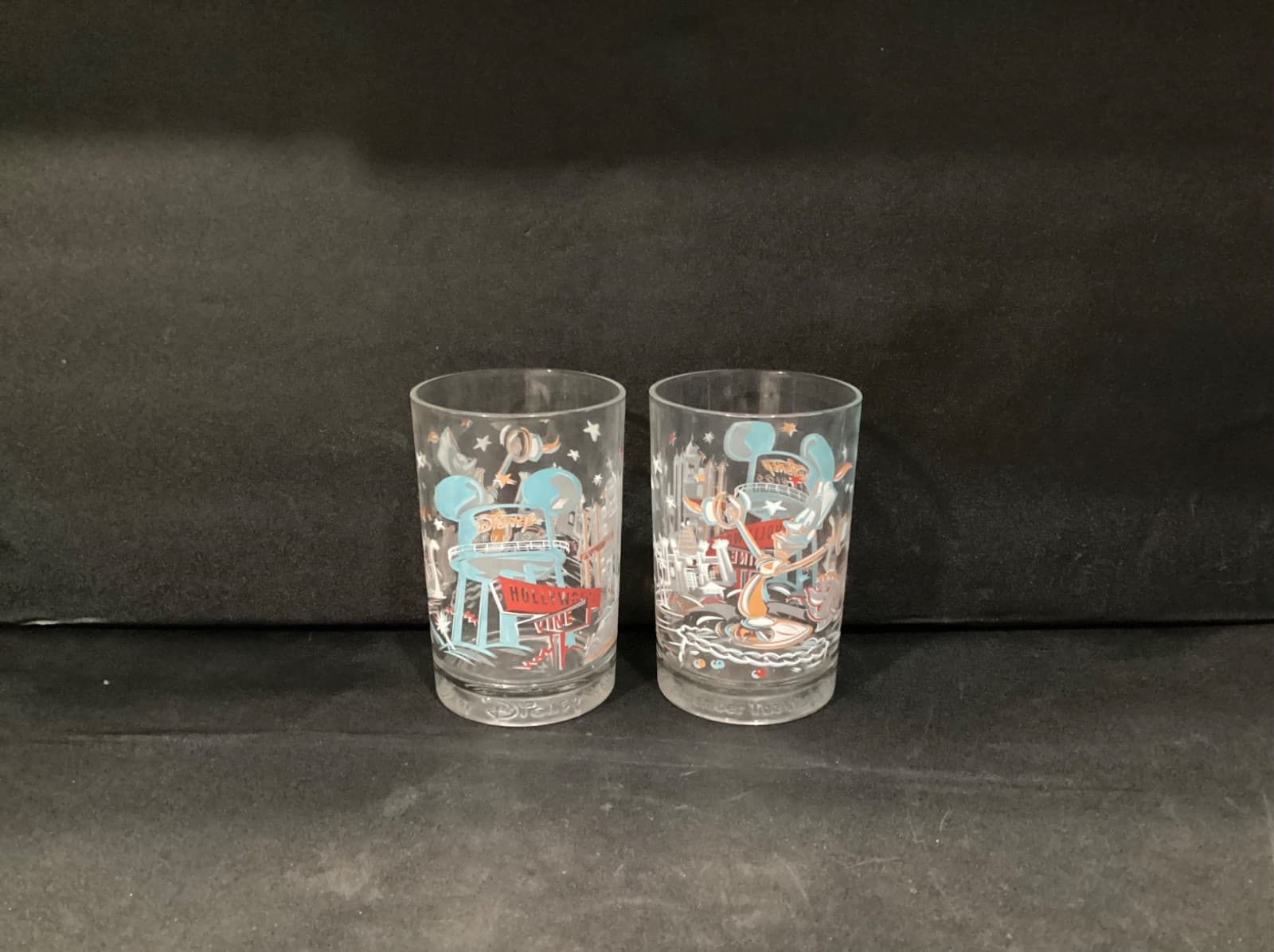 Walt Disney World 25th Anniversary “Remember the Magic” Glasses (1996) Set Of 2