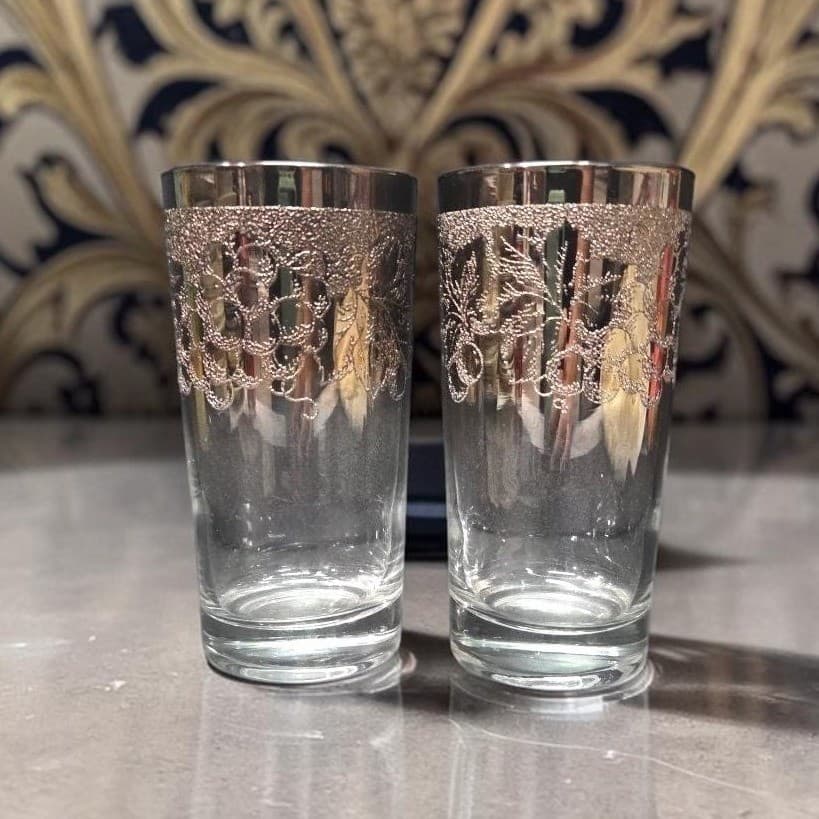 Dorothy Thorpe Ombré Tumblers, Set of 2, Vintage Mid-Century Modern Drinkware