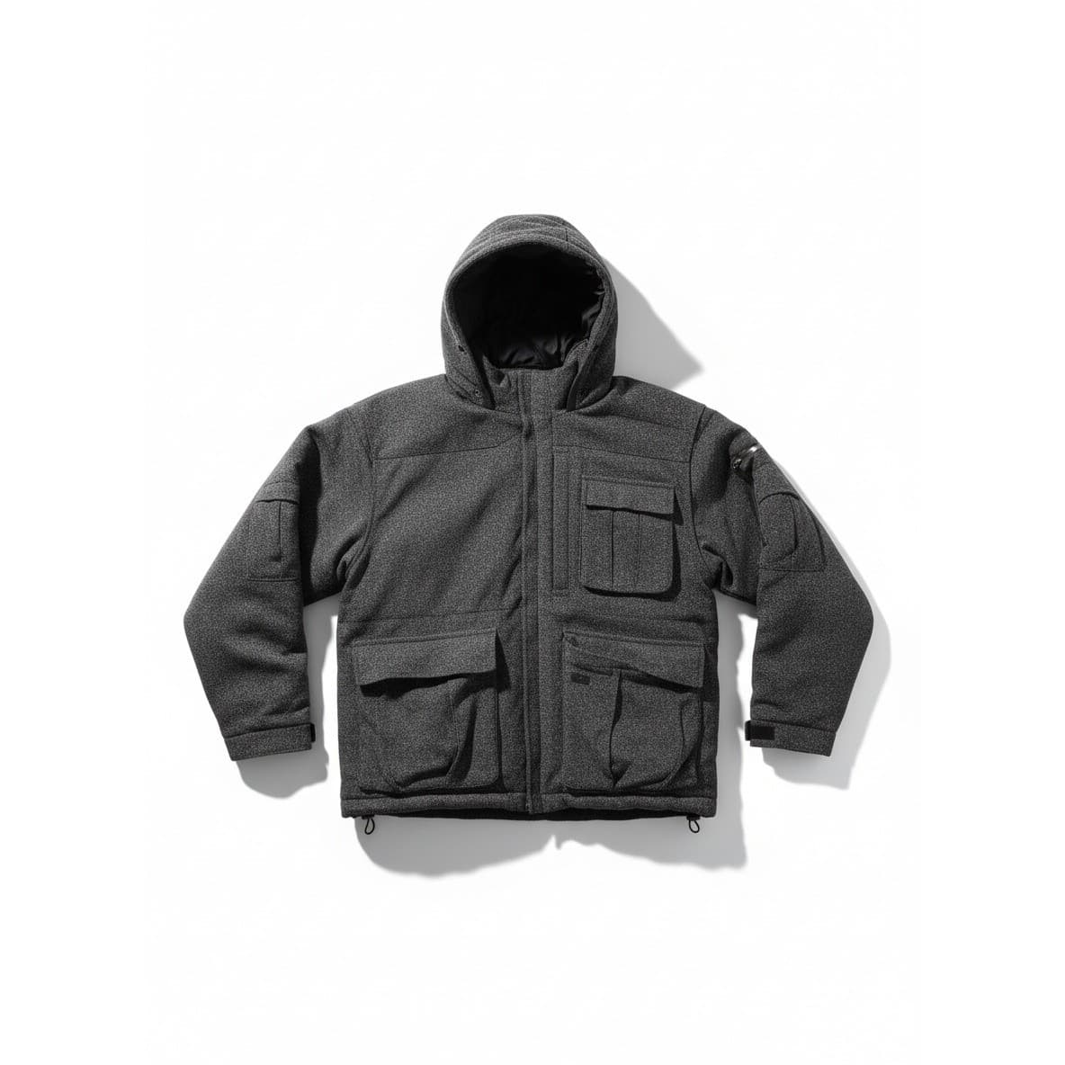 Obermeyer Alt 3 Hooded Ski Charcoal Gray Jacket, DuPont ComforMax Insulated L