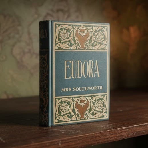 Eudora or The False Princess Mrs Southworth Antique 1910 Blue Decorative Book