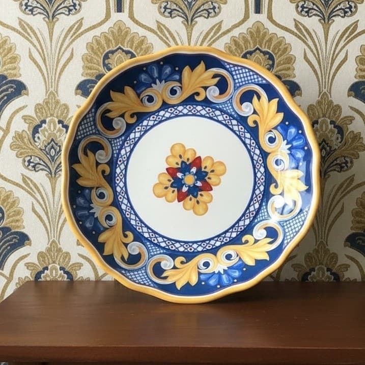 Cynthia Rowley Medallion Dinner Plate, Melamine Tableware, Modern Patterned Dish