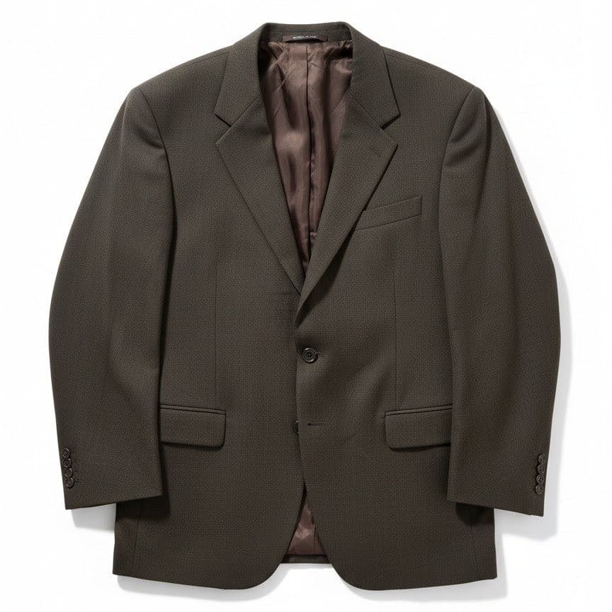 Jack Victor Montreal Olive Brown Blazer, Men's 42R Sport Coat Canada Virgin Wool