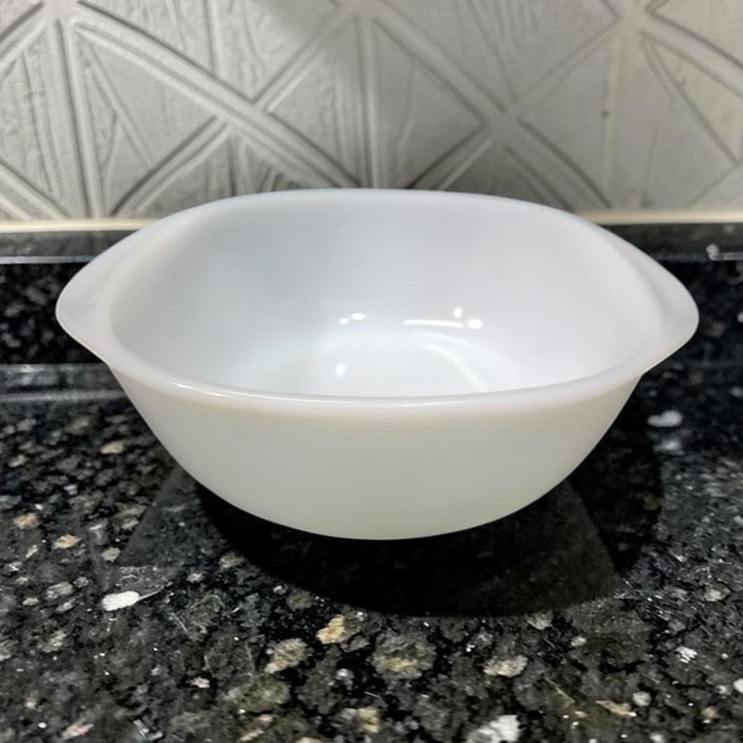 Termocrisa White Casserole Dish, Pyr-O-Rex Dinaware, Vtg Replacement Ovenware,
