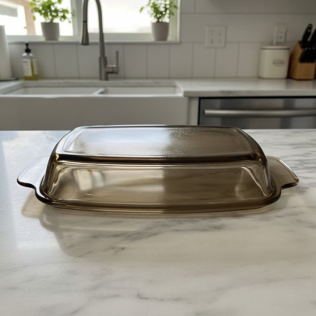 West Bend Amber Slow Cooker Lid, Vintage 4 or 6 Qt Replacement, USA Glassware