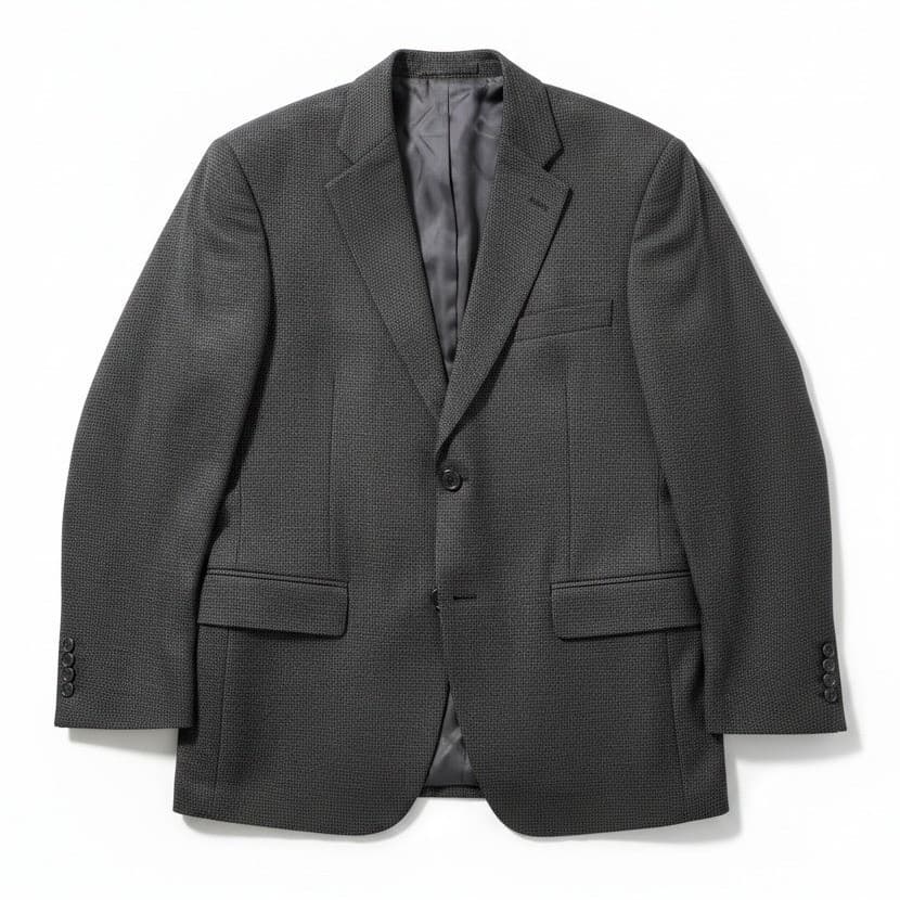 Haggar Collections Charcoal Grey Blazer, Men's 42R, Two Button Sport Coat