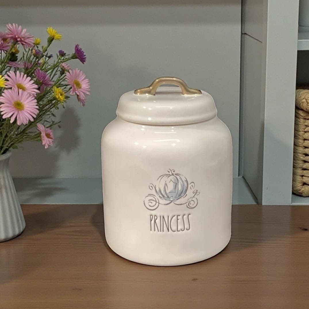 Rae Dunn Disney "Princess" Large Canister, Artisan Collection Container Storage