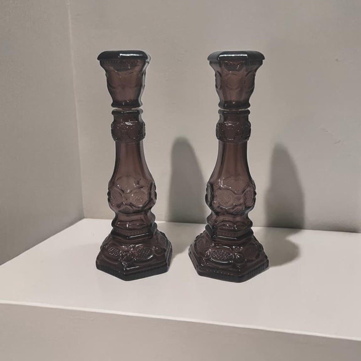 Avon Dutch Charisma Candleholders, Set Of 2, Vintage Style Replacement Bottles