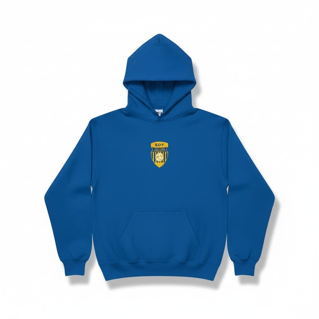 Gildan Royal Blue SDY Jaguars Soccer Pullover Hoodie, Youth XL, Heavy Blend