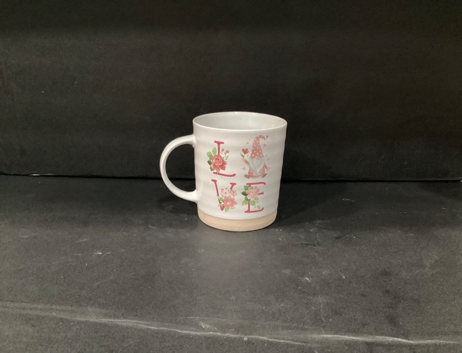Fig & Fern Large Gnome Coffee Mug Love Hearts Pink Microwave Dishwasher Safe