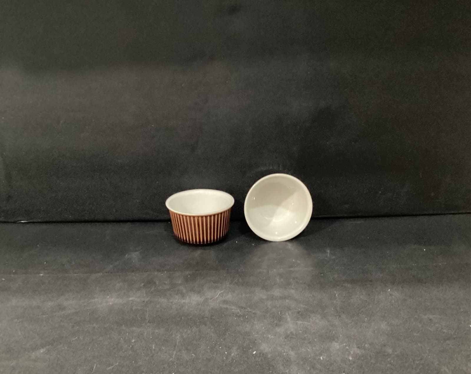 Vintage Villeroy & Boch Custard Dish Luxembourg Glazed Ceramic Set of 2