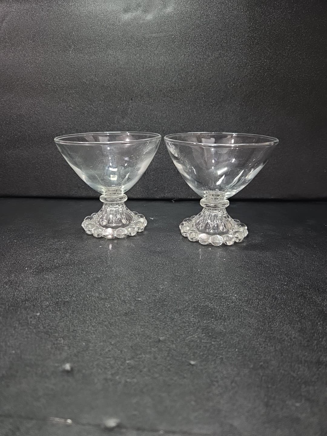 Anchor Hocking Berwick Boopie Champagne Glasses, Set of 2, Clear Sherbet Glasses