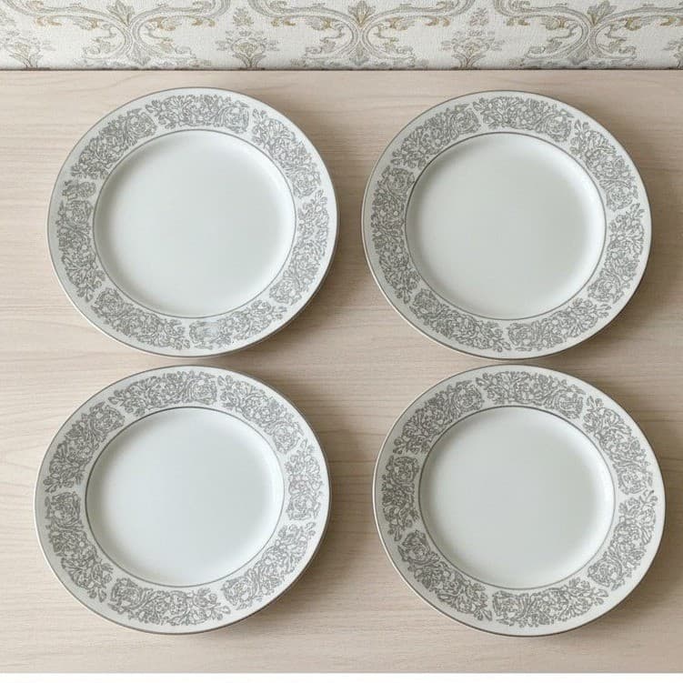 Brookwood Porcelain "Santiago" Salad Plates, Set of 4, Replacement Dinnerware