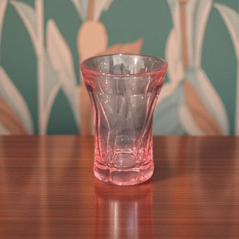 Fostoria Pink Jamestown Flat Tumbler, Vintage 10oz Cocktail Glass, Drinkware
