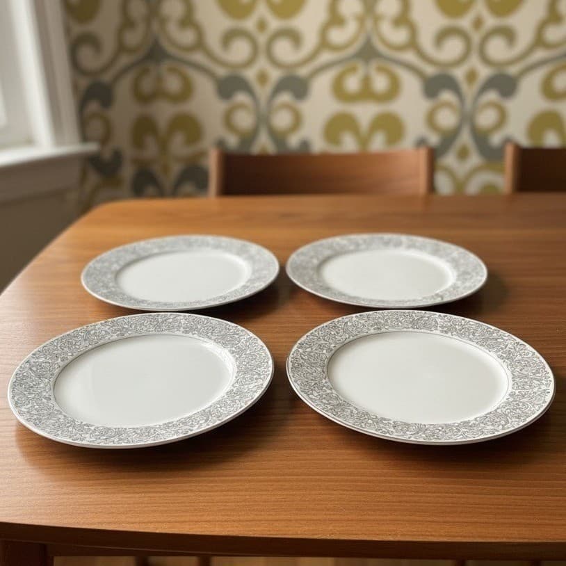 Brookwood Porcelain by Interpace Corporation M2001 Santiago 4 Dinner Plates