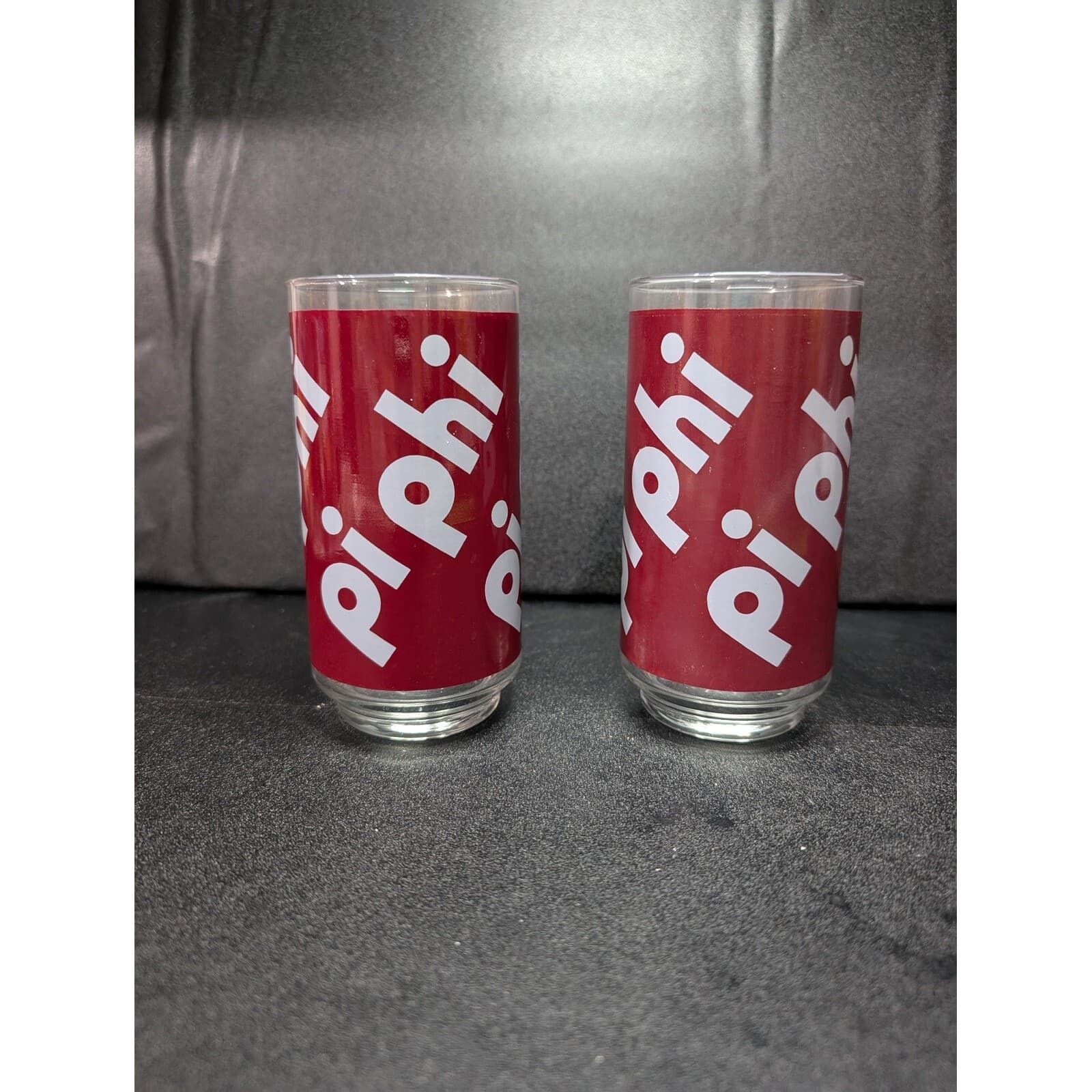Pi Phi Sorority Glassware Set, Vintage Drinking Glasses, Set of 2, Sorority
