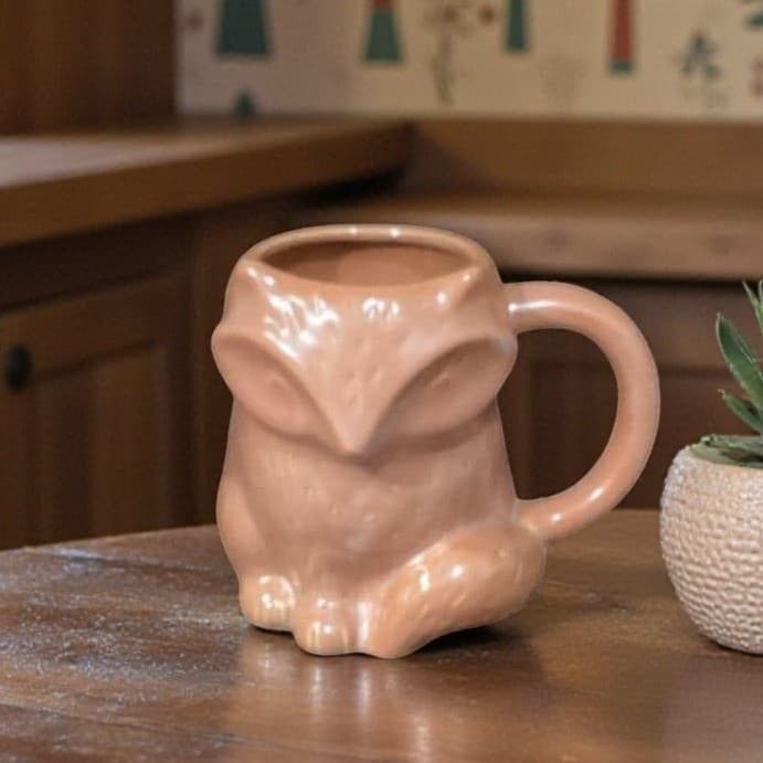 Threshold Brown Fox Figural Coffee Cup, 3D Ceramic Mug, Replacement Drinkware