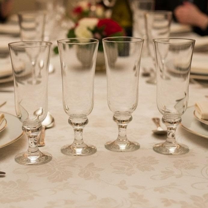 Circleware Capri Champagne Flutes Set of 4