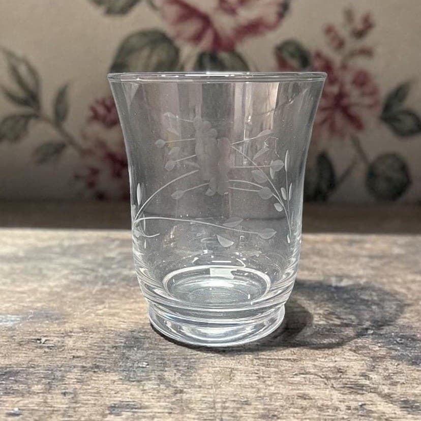 Princess House Heritage Bell Tumbler, Vintage Etched Drinking Replacement Glass