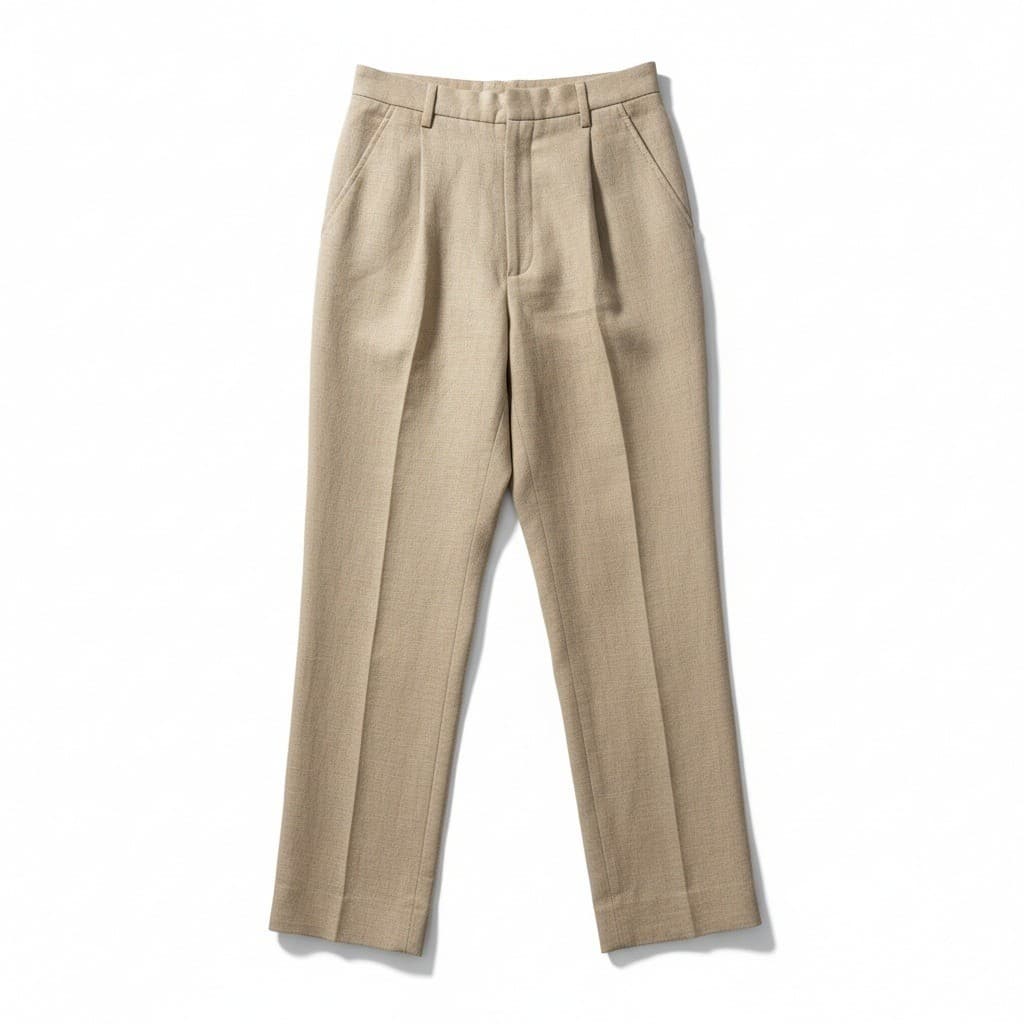 Collectible Gold Sergio Sari Arzani Beige Pleated Trousers, Women's Size 8