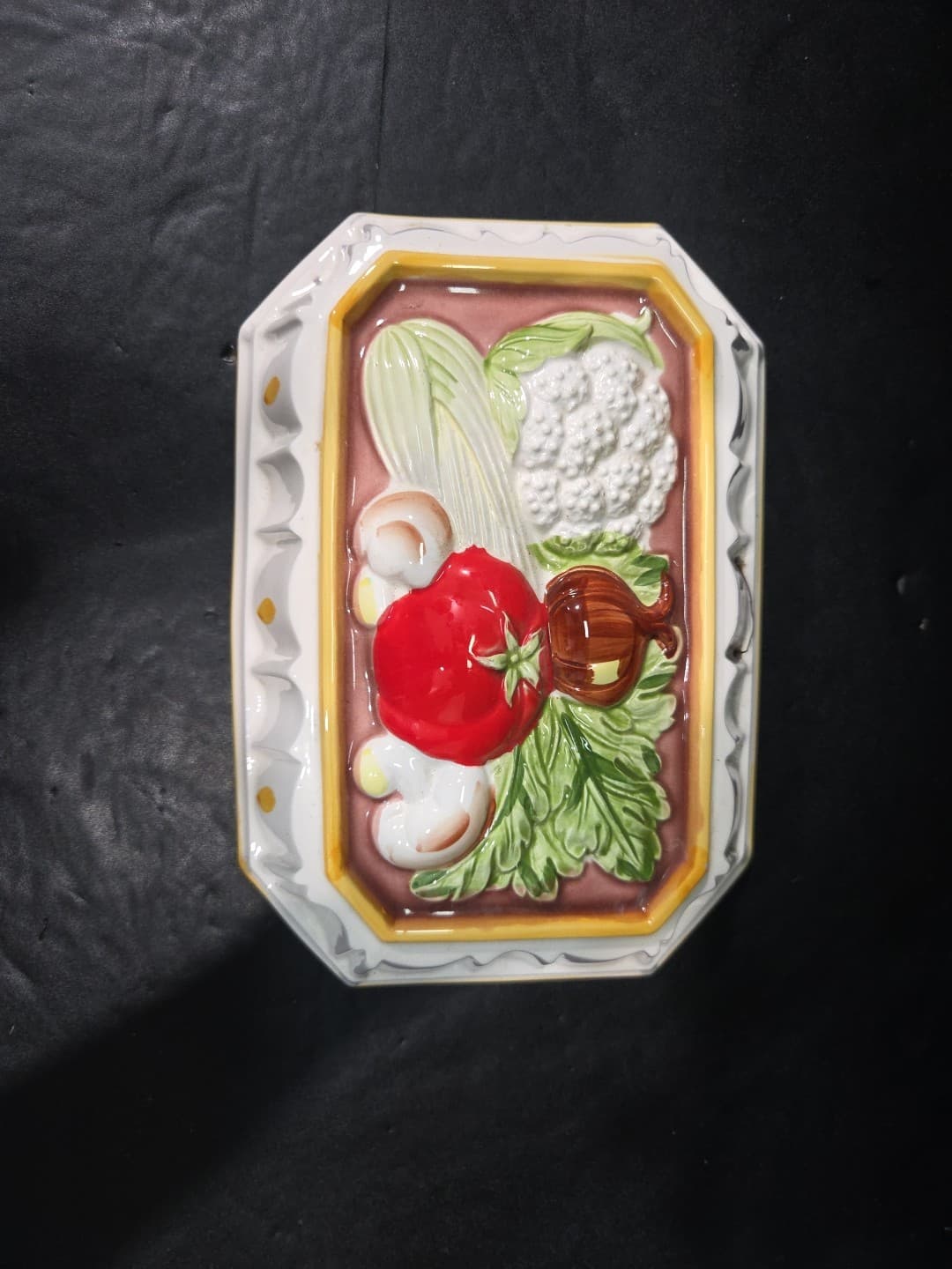 Gailstyn-Sutton Towle Co Ceramic Veggie Decor Mold Hand Paint Vintage