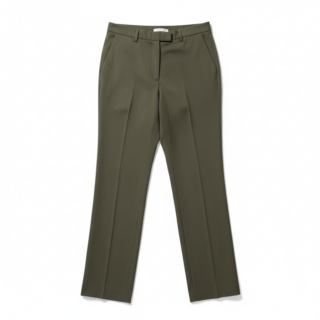 JM Studio John Meyer Olive Green Straight Leg Dress Pants, Women's 2XL Trousers