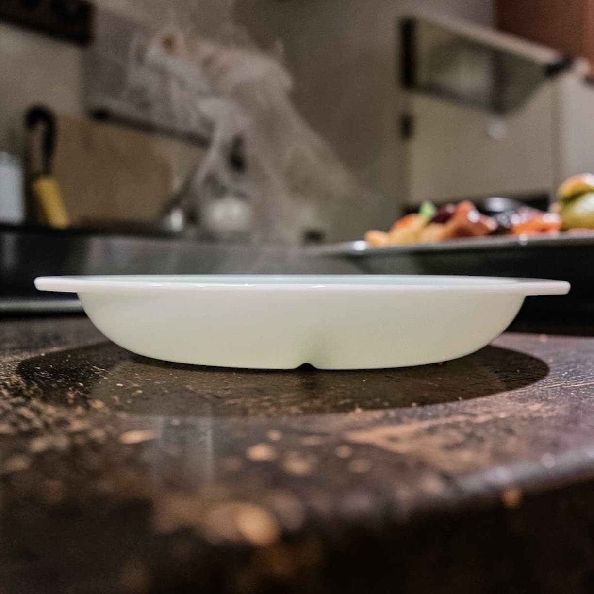 Pyrex Milk Glass Oval Divided 1.5 Quart Casserole Dish #1063 Vintage Replacement