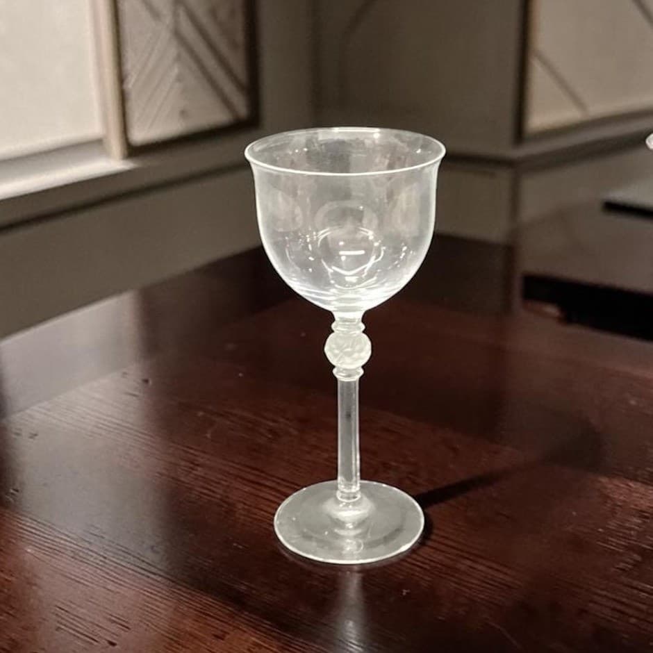 Mikasa Crystal Promises Wine Glass, Vtg Frosted Ball Stem, Replacement Stemware