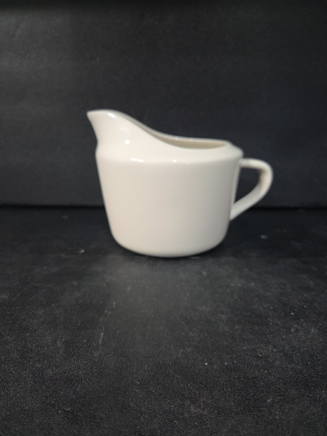 Real Simple White Creamer Pitcher, Sturdy Gravy Sauce Pitcher, Butter Pitcher