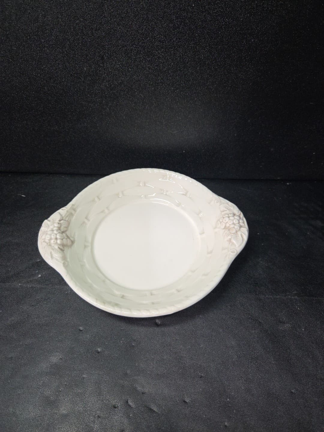 Lefton Style White Dish, Vintage Grappa Bowl, Japan 2251 Plate, Rustic Serving