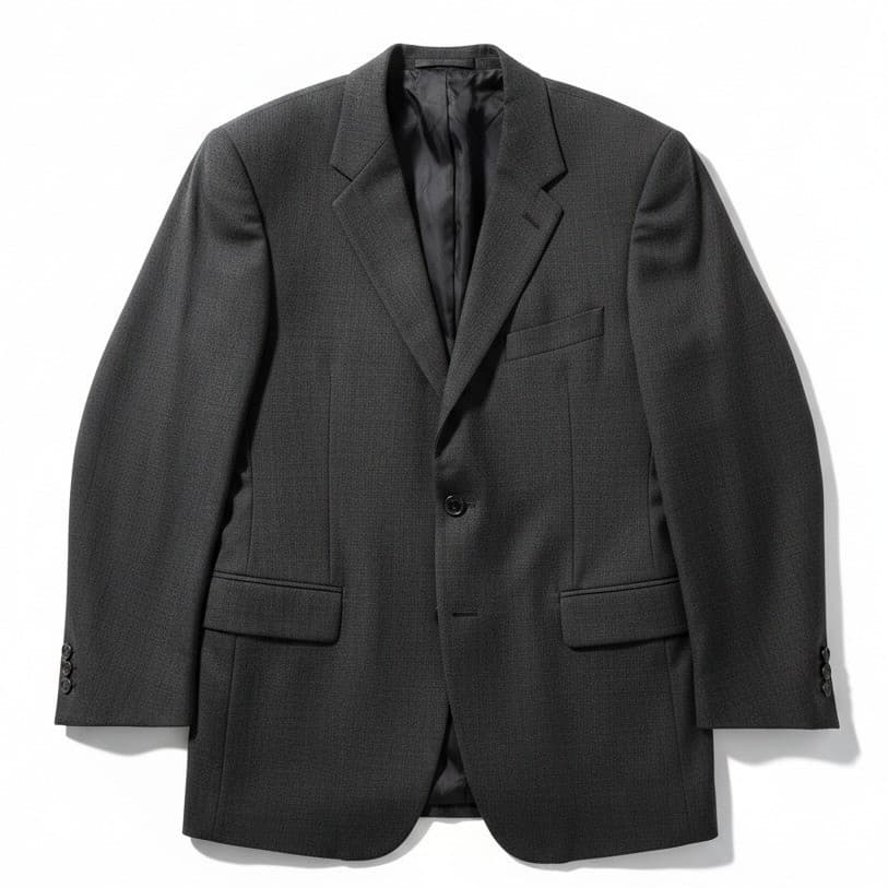 Donna Karan Signature Blazer, 100% Wool 2-Button Sport Coat, Men's 44L Jacket