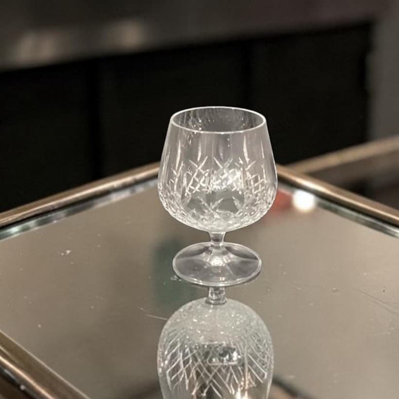 Cristal d'Arques Brandy Glass, Vintage French Lead Crystal Snifter, Replacement