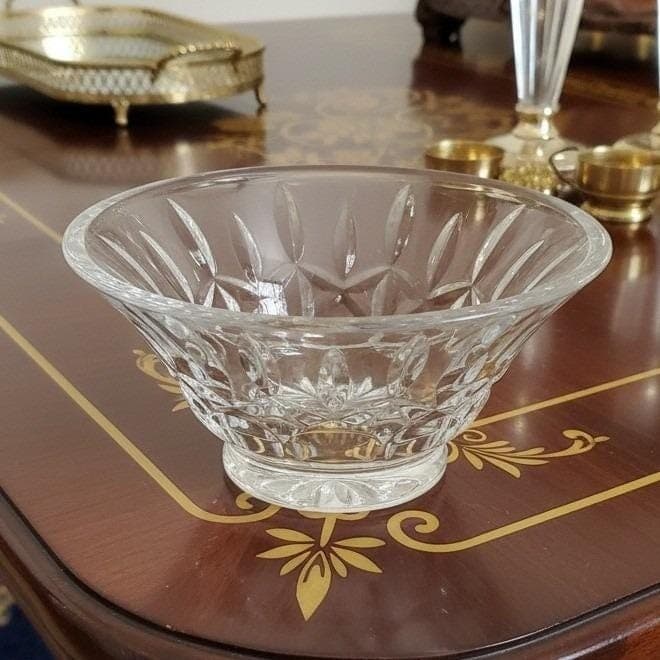 Waterford Crystal Small Accessory Dish, Classic Cut Crystal, Vtg Decorative Bowl