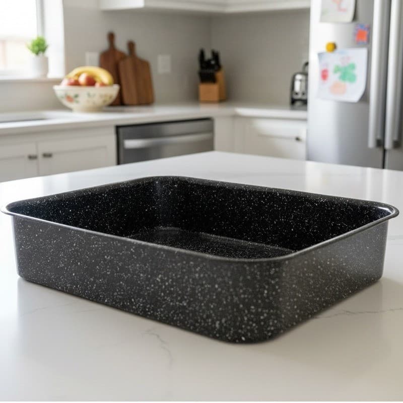 Granite Style Rectangular Enamal Roasting Pan