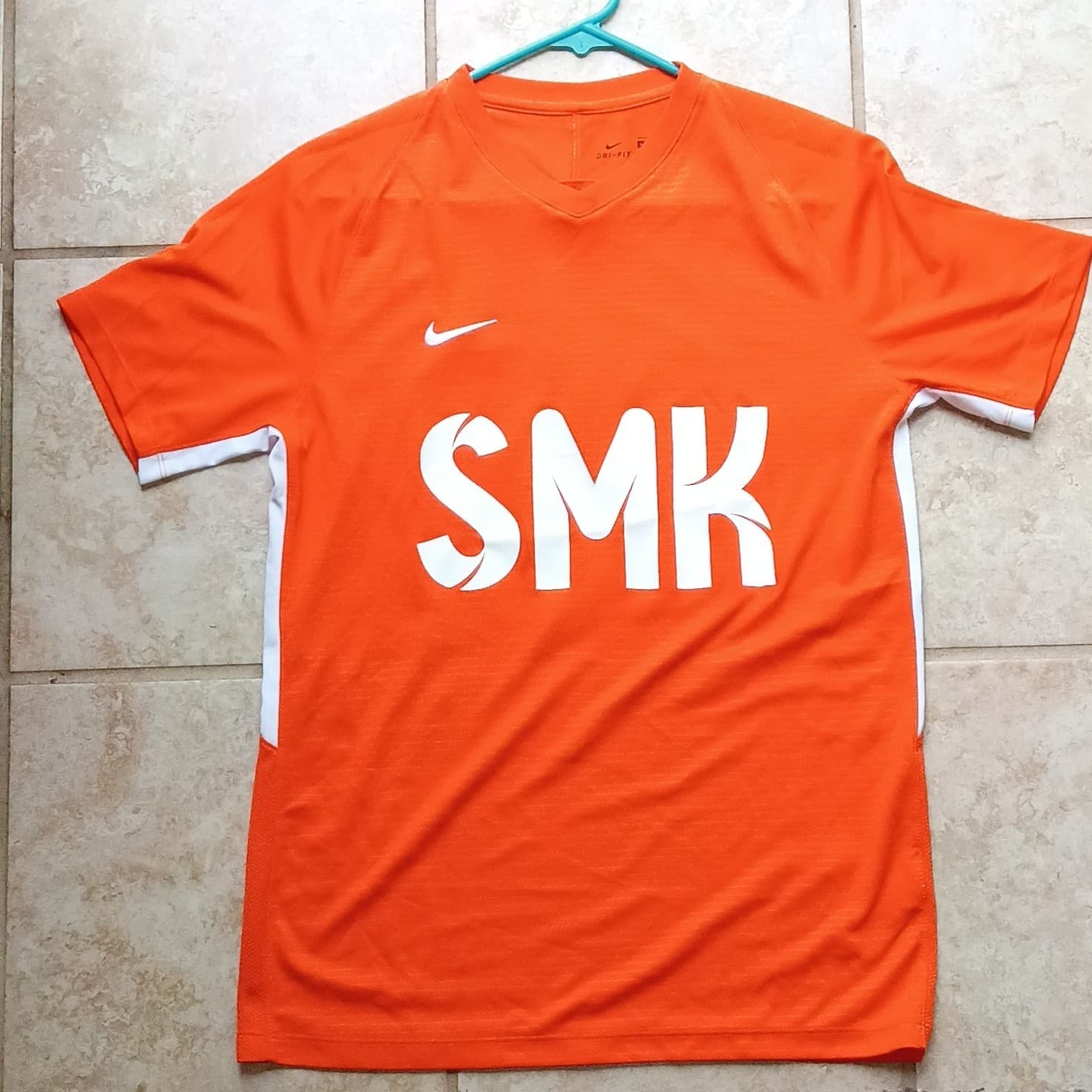Nike Dri-FIT Soccer Jersey T-shirt Color Orange Men's Size Medium