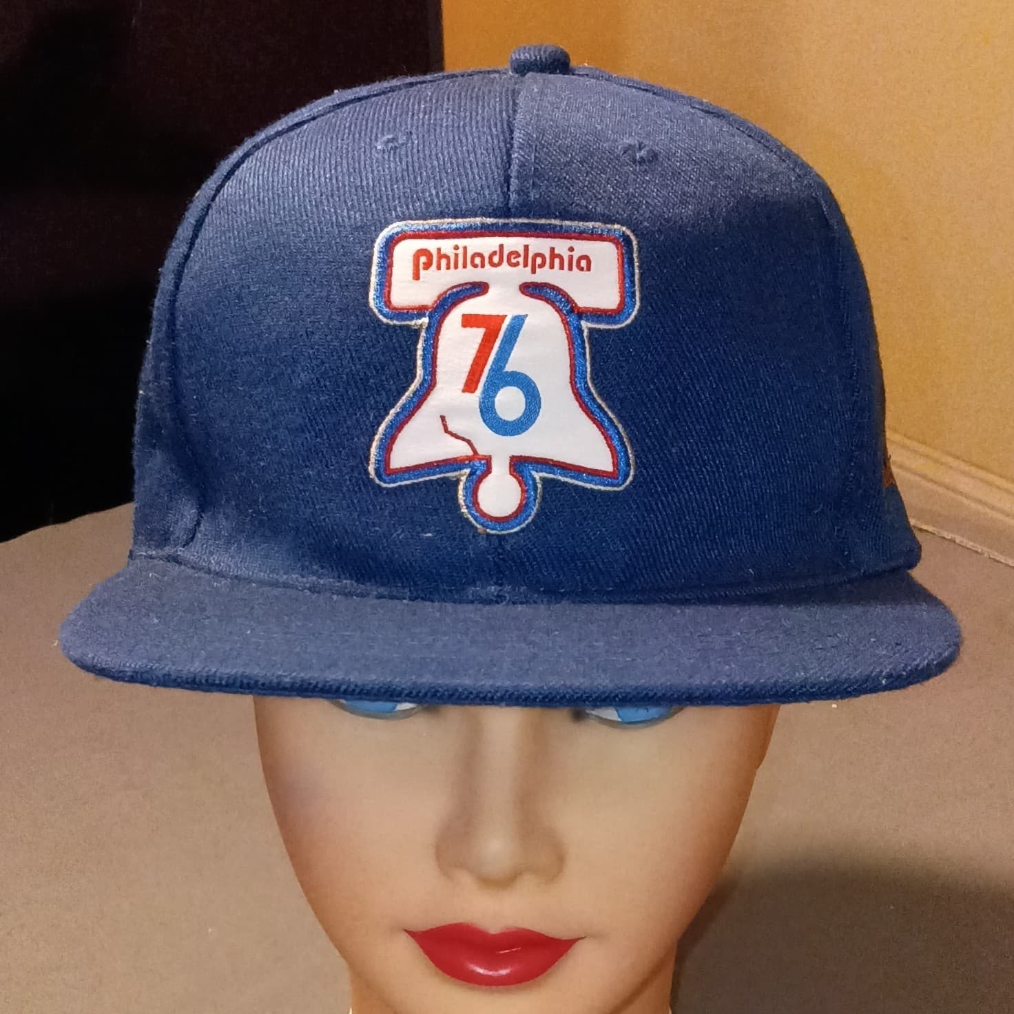 Philadelphia 76ers Snapback Hat Liberty Bell Logo With Brotherly Love Embroided