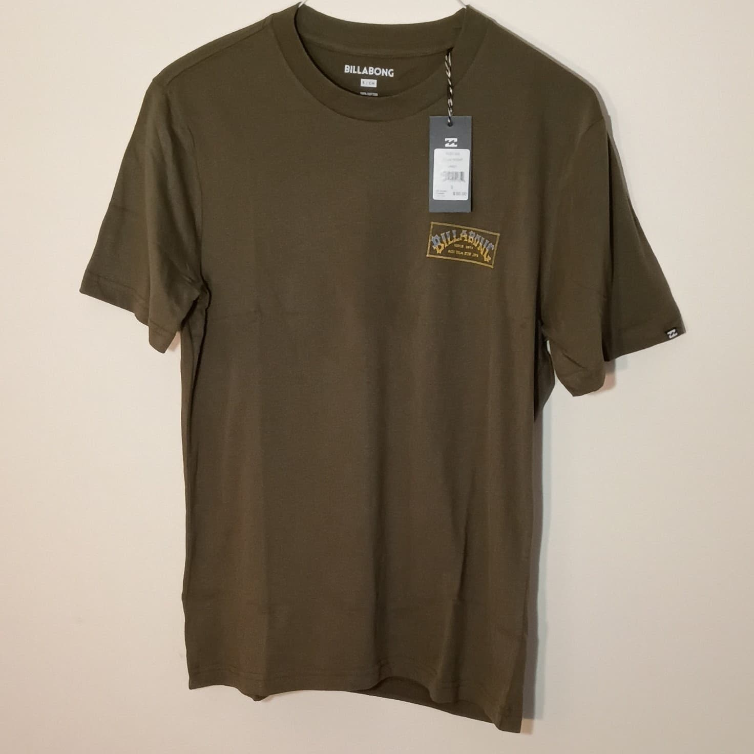 Billabong Since 1973 Aus USA Eur And Jap T-shirt Brand New With Tags Size Small