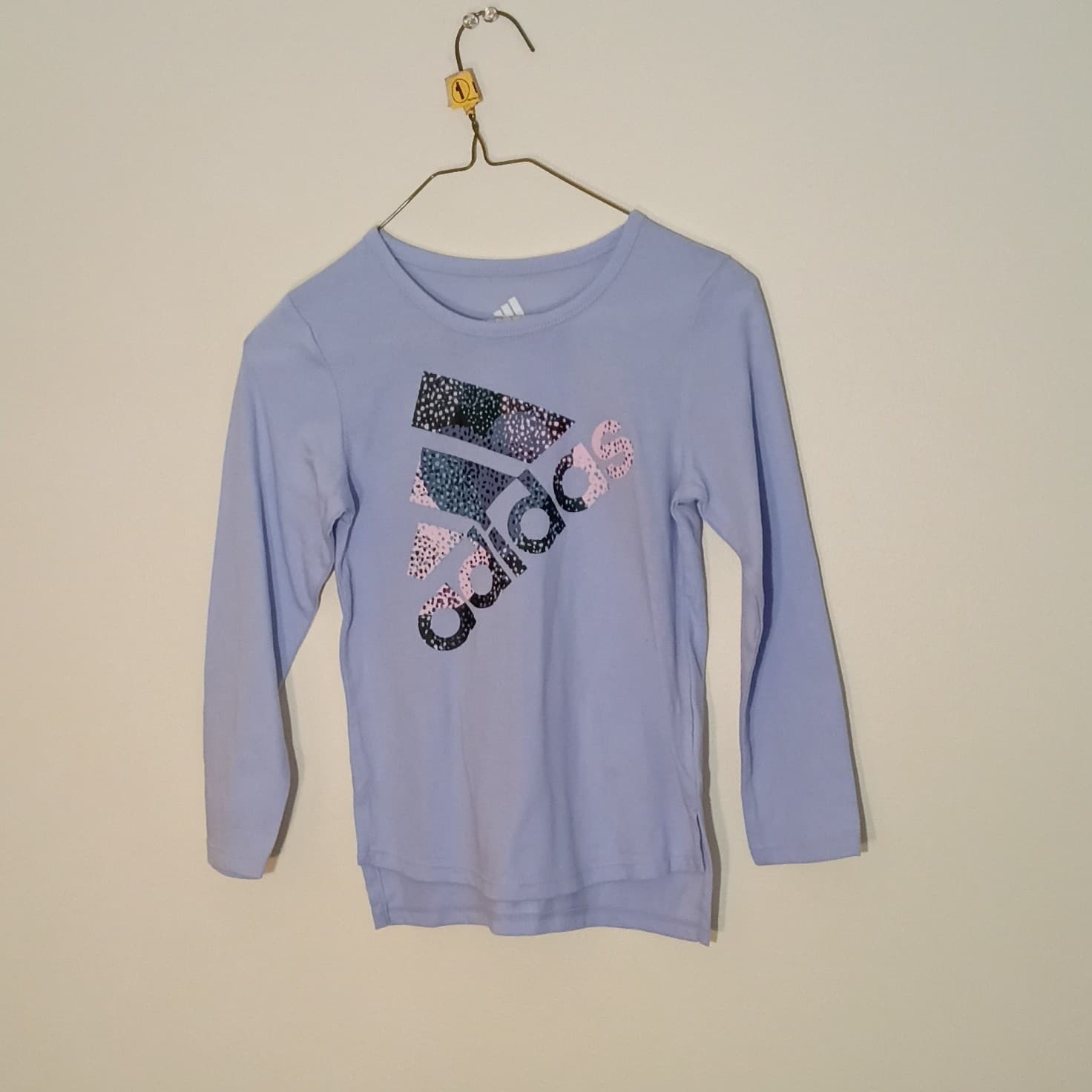 Adidas Long Sleeve Girls Size 4-t T-shirt Color Light Purple